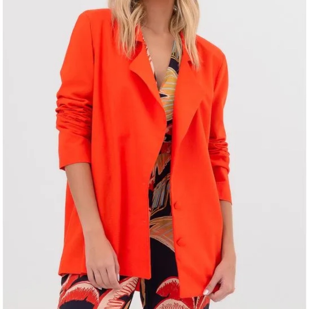 FARM Rio Vibrant Orange Blazer
